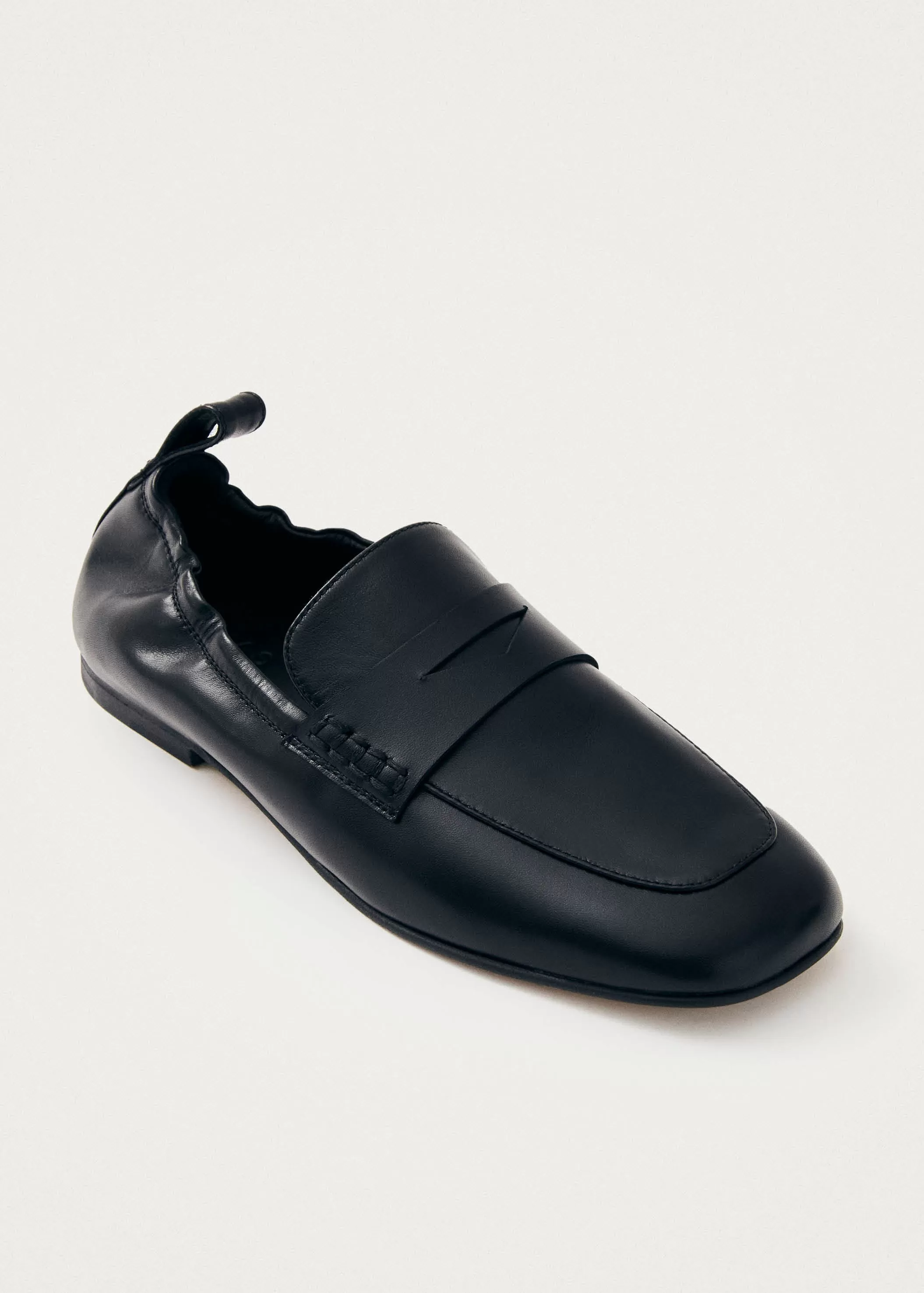 Milada Black Leather Loafers