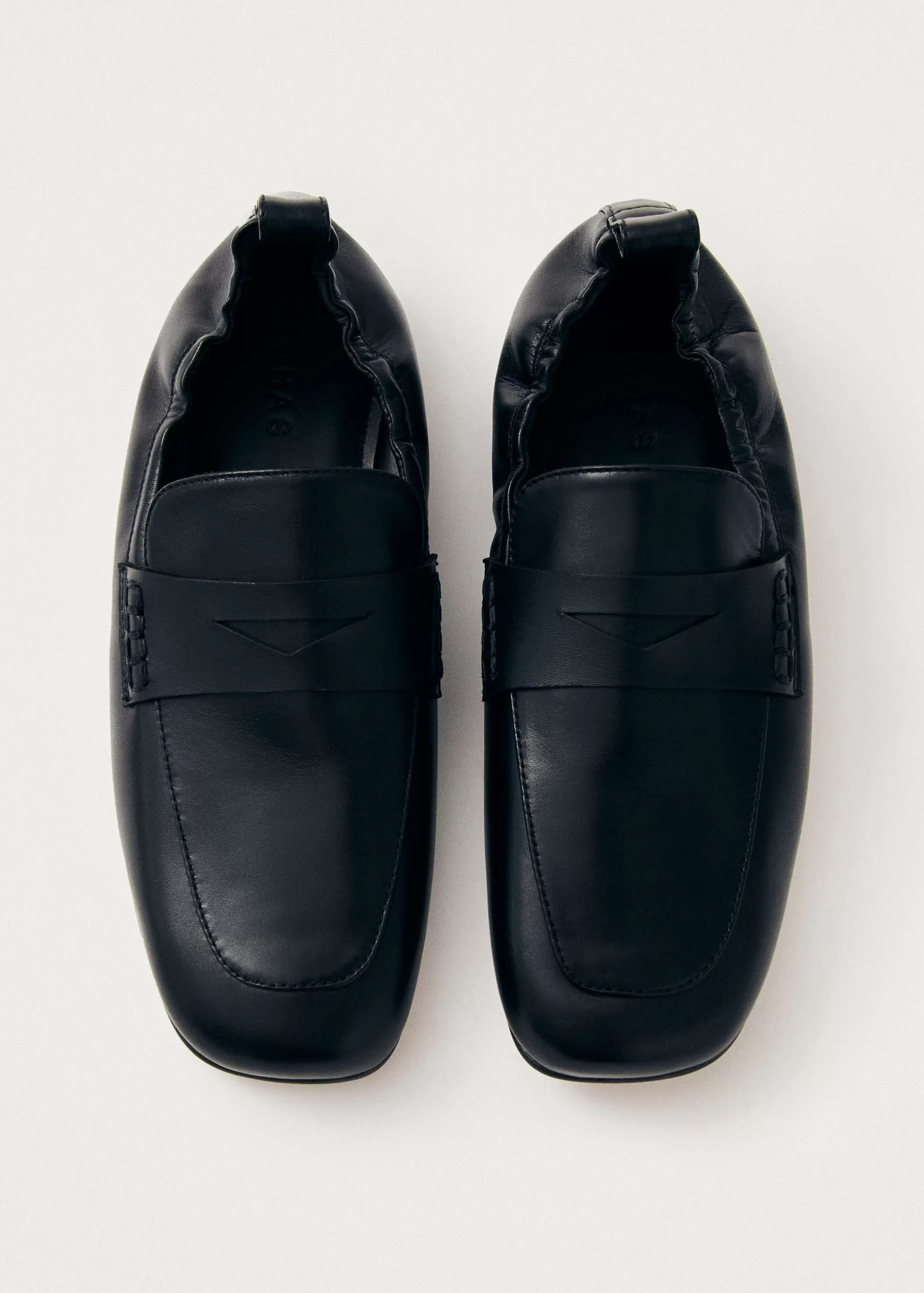 Milada Black Leather Loafers