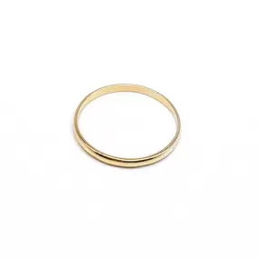 Minimal Band Ring | 10k Yellow Gold