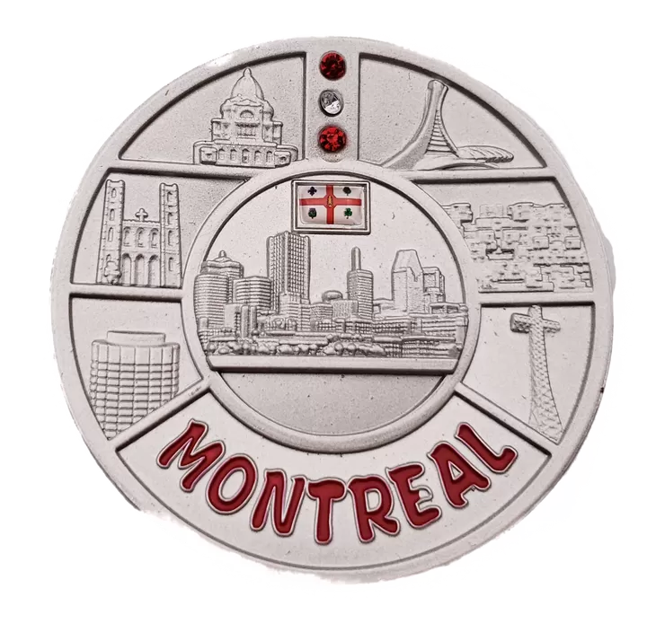 Montreal metal Magnet.