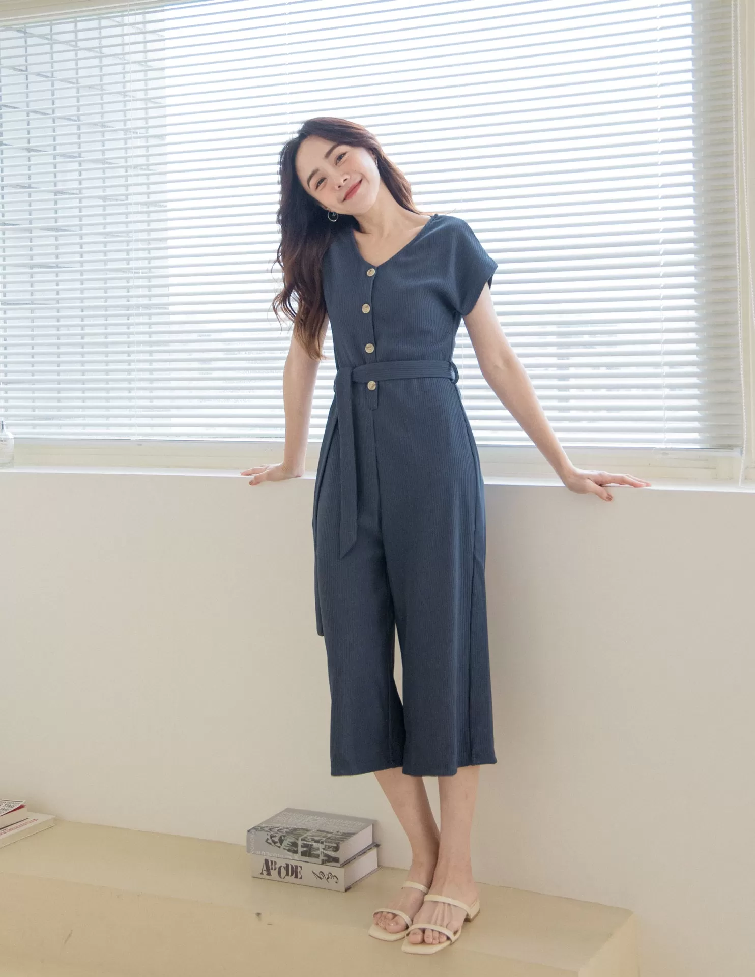 Nikae Jumpsuit in Navy