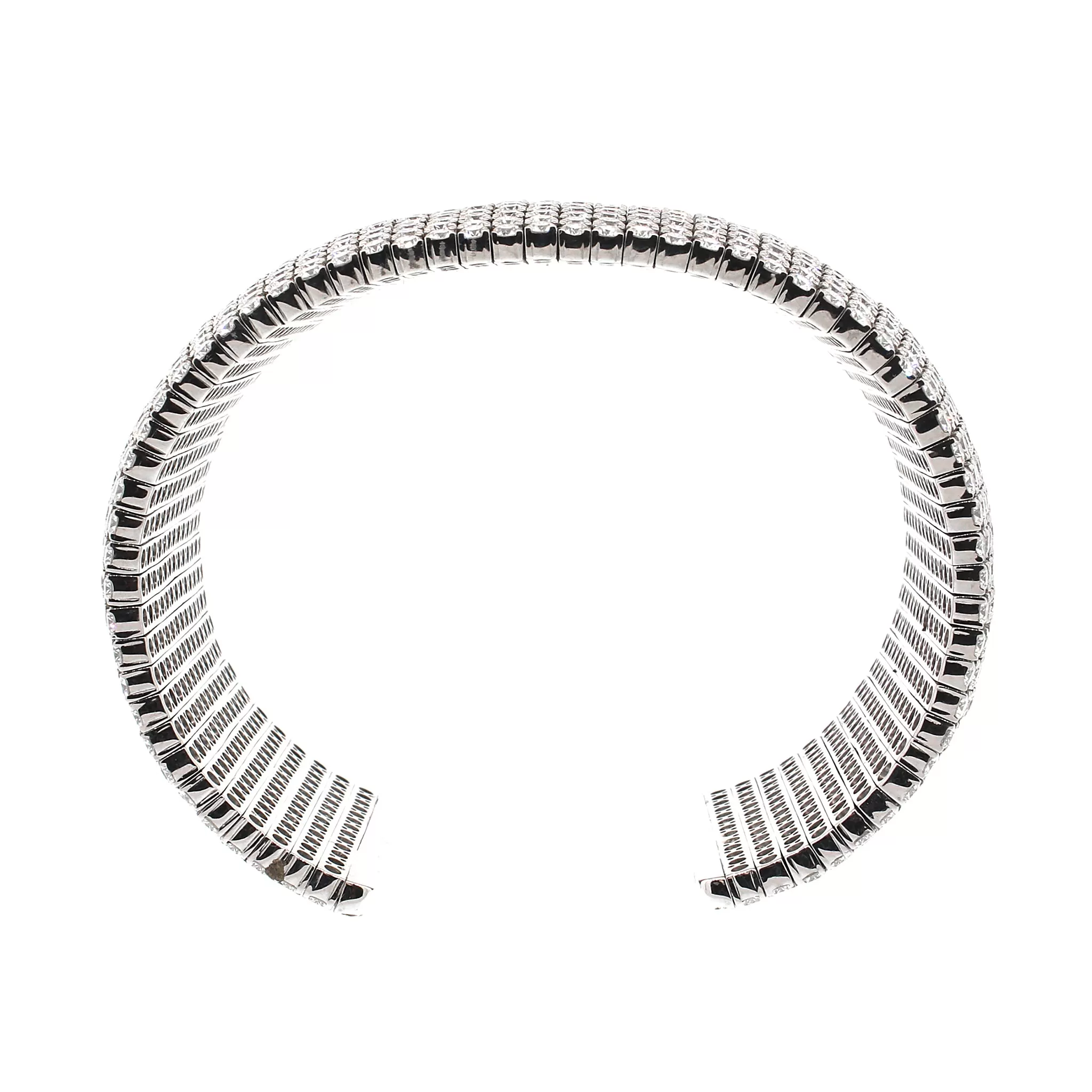 Norman Silverman Diamond Cuff Bracelet