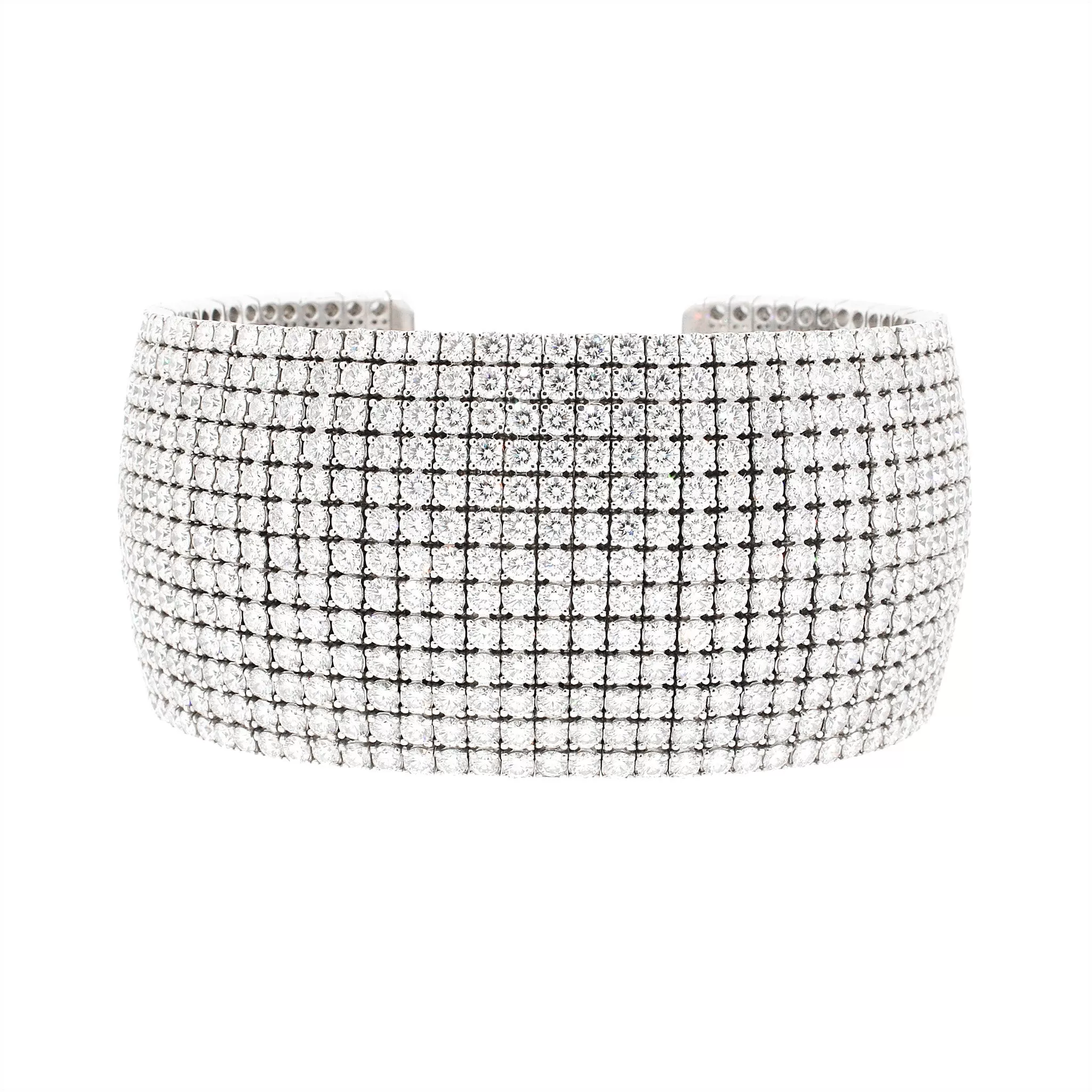 Norman Silverman Diamond Cuff Bracelet