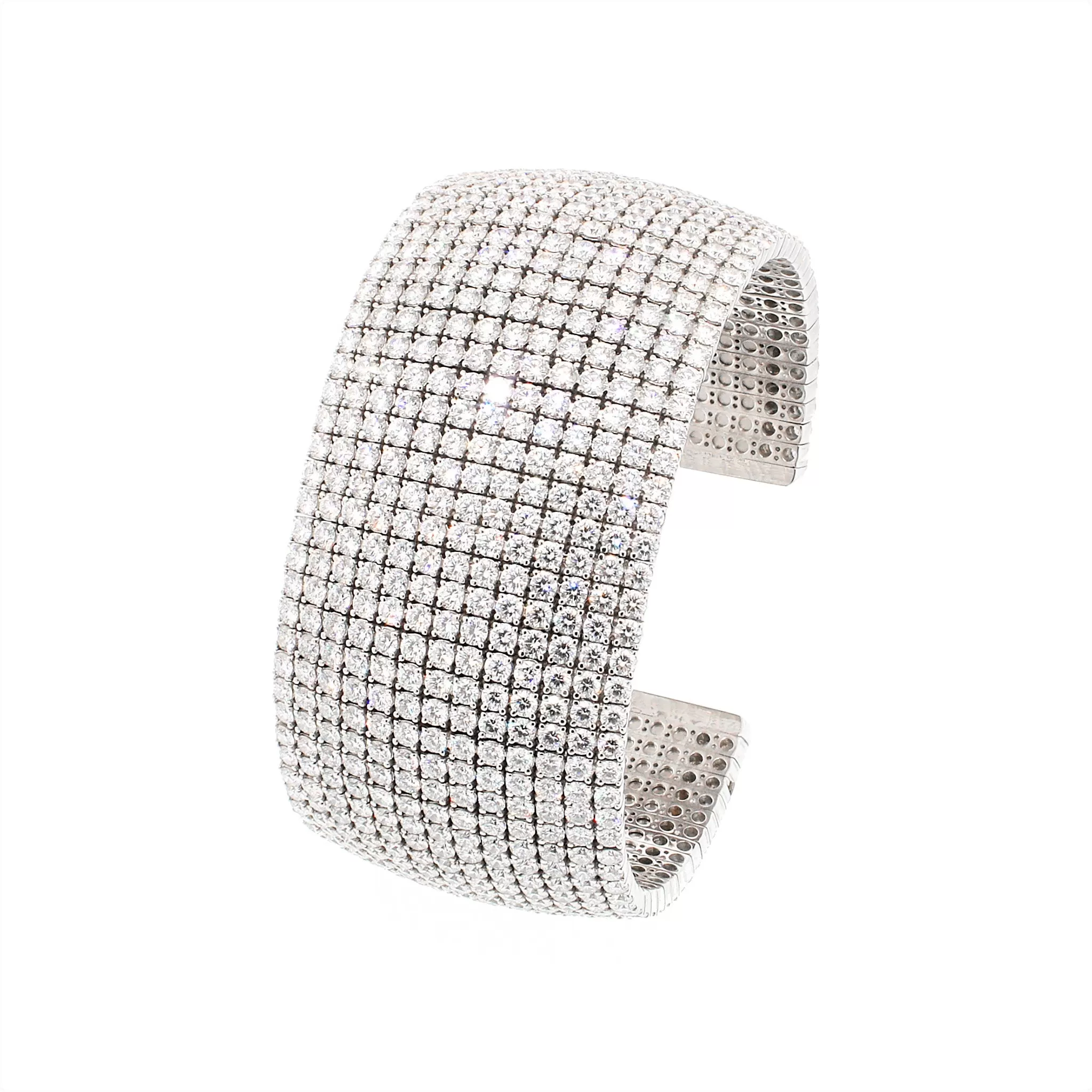 Norman Silverman Diamond Cuff Bracelet