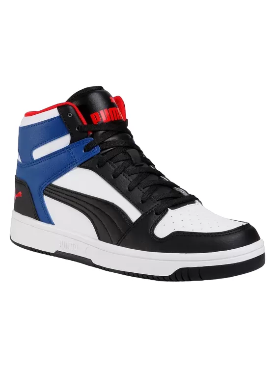 Puma men's sneakers shoe Rebound LayUp SL 369573 18 white black red