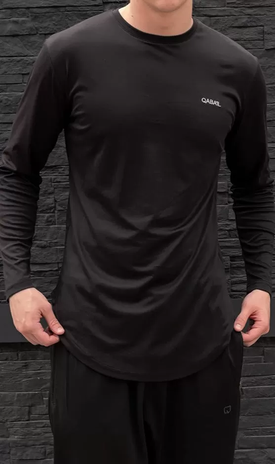 QL Lightweight Long Sleeves T-shirt 60T in Black