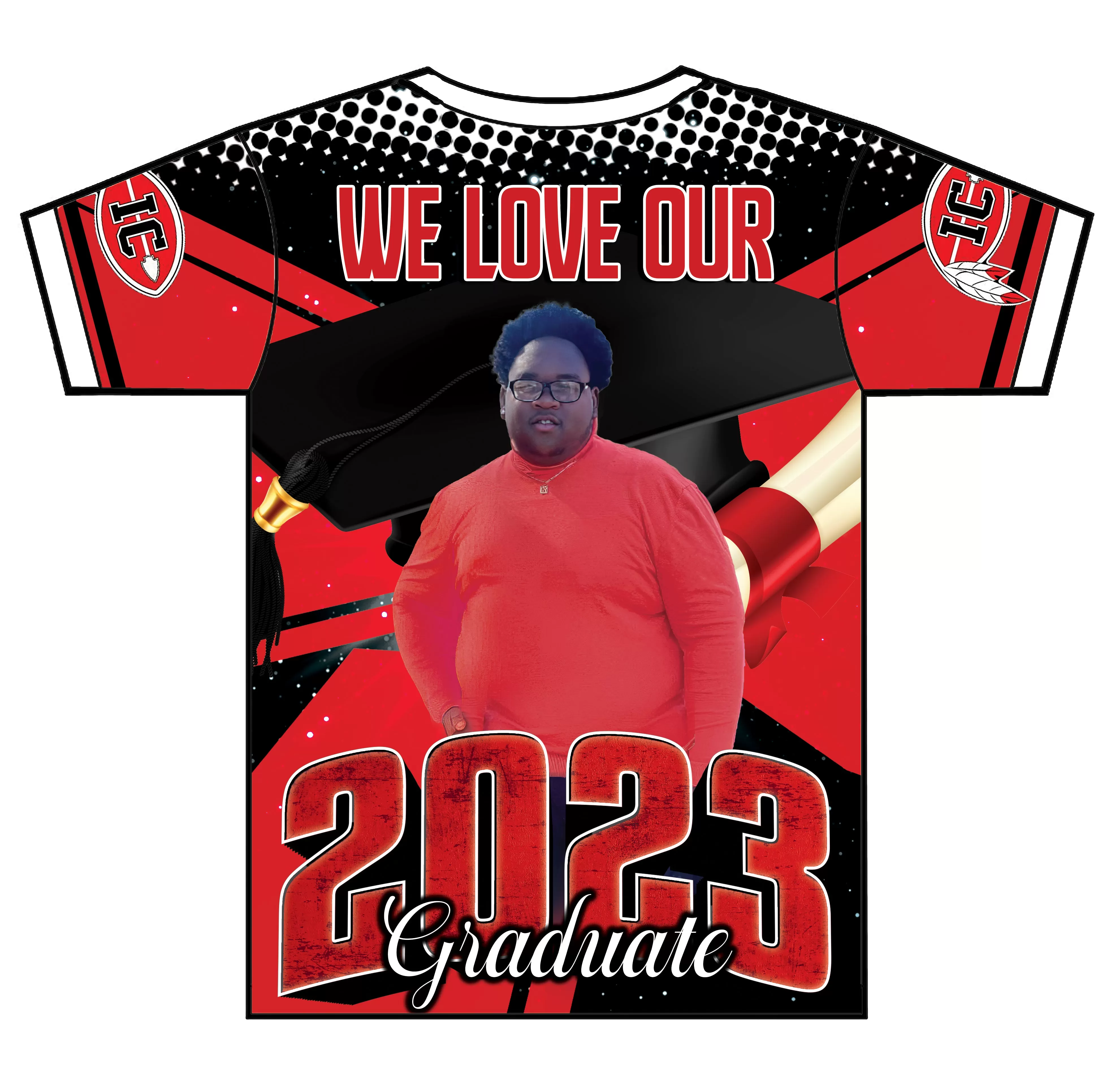 "A'Kevion" Custom Designed Graduation 3D shirt