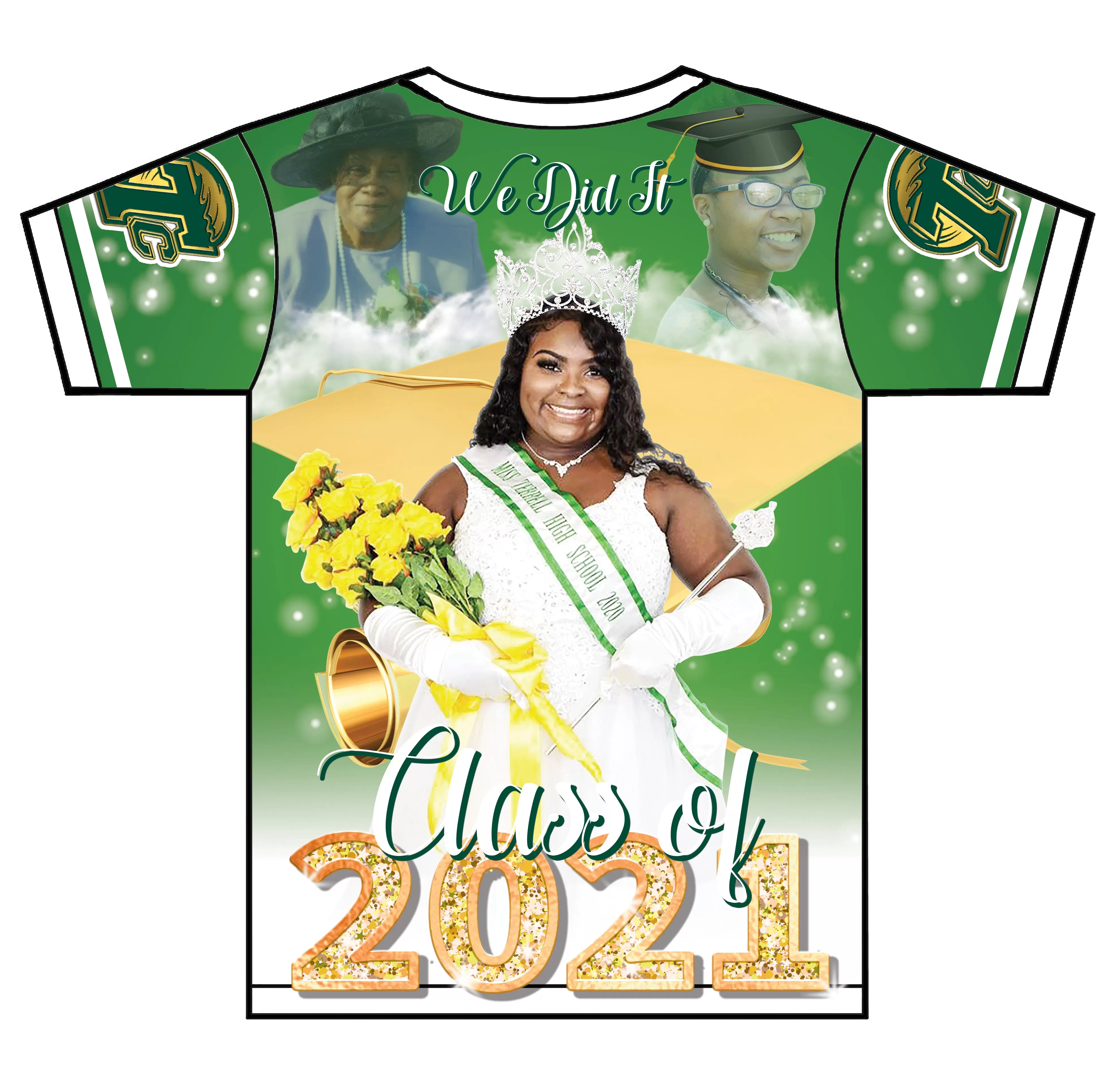 "Cal'Miraka" Custom Designed Graduation 3D shirt