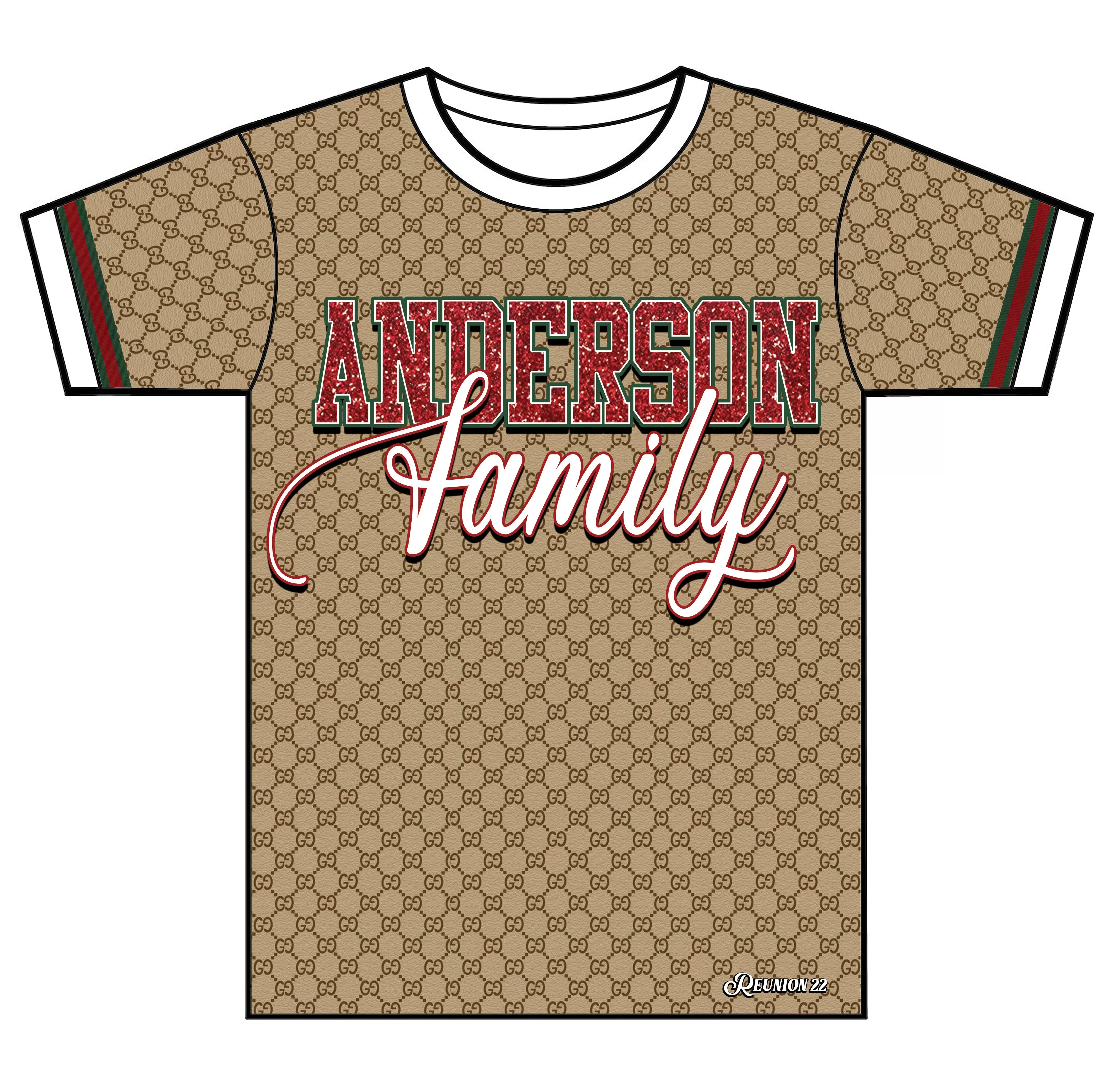 "Designer Family" Custom Designed Family Reunion 3D shirt