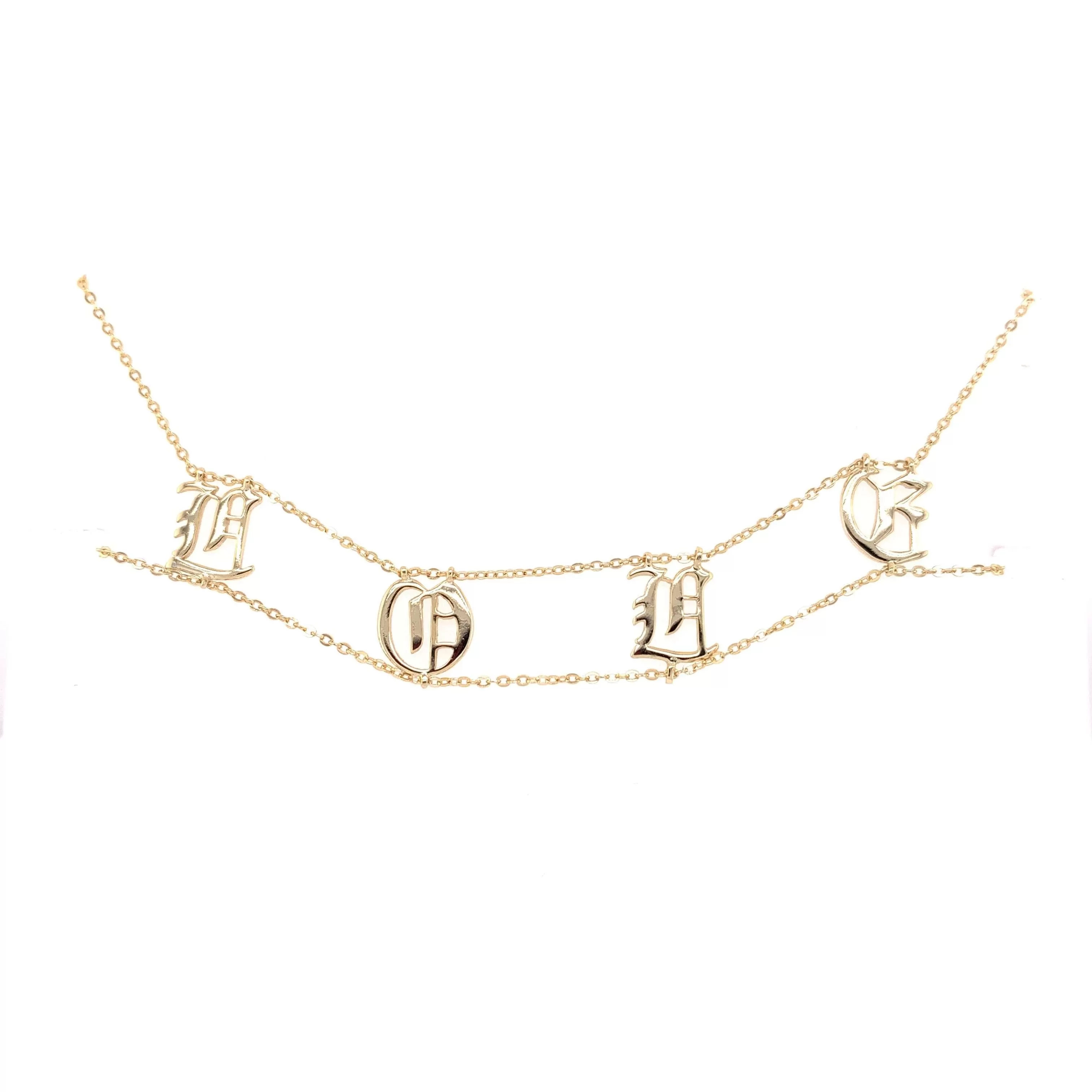 "LOVE" Calligraphy Chocker Necklace