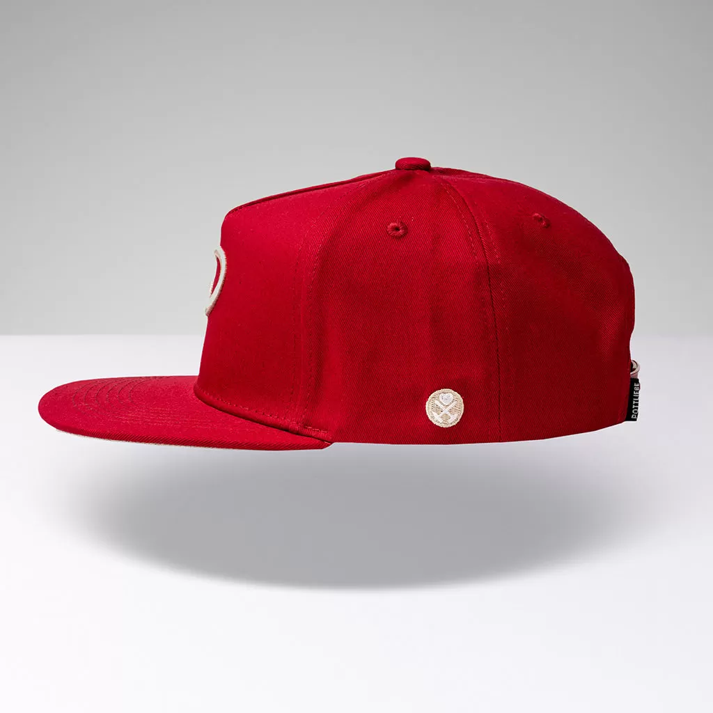 "P" Snapback - Rot Beige