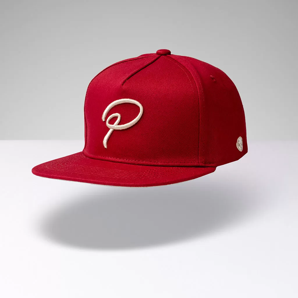 "P" Snapback - Rot Beige