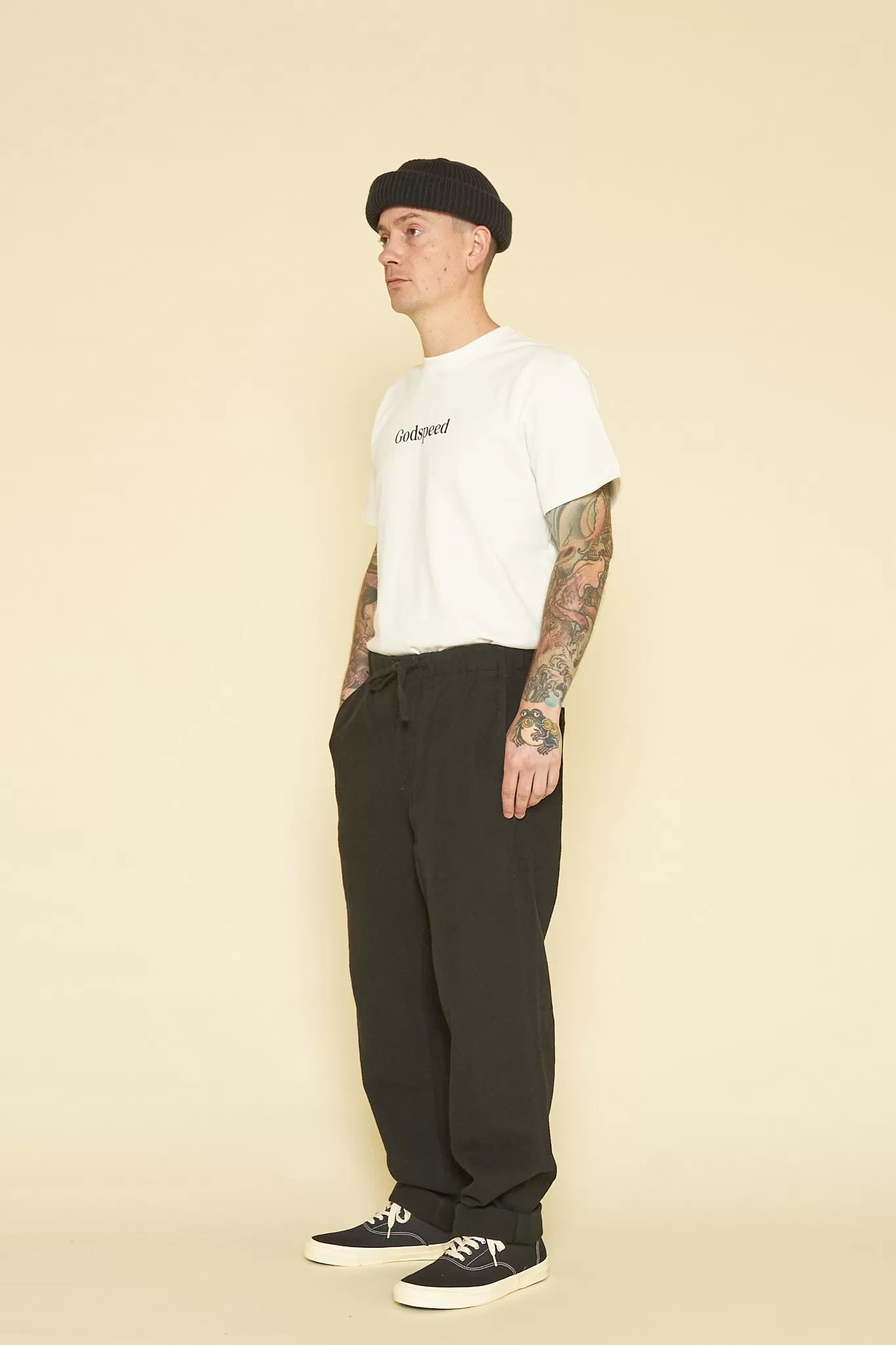 Rats Dobby Easy Pants - Black