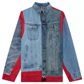 Rebuild by Covered Reversible Jacket Jean Jacket   Rug - Multi