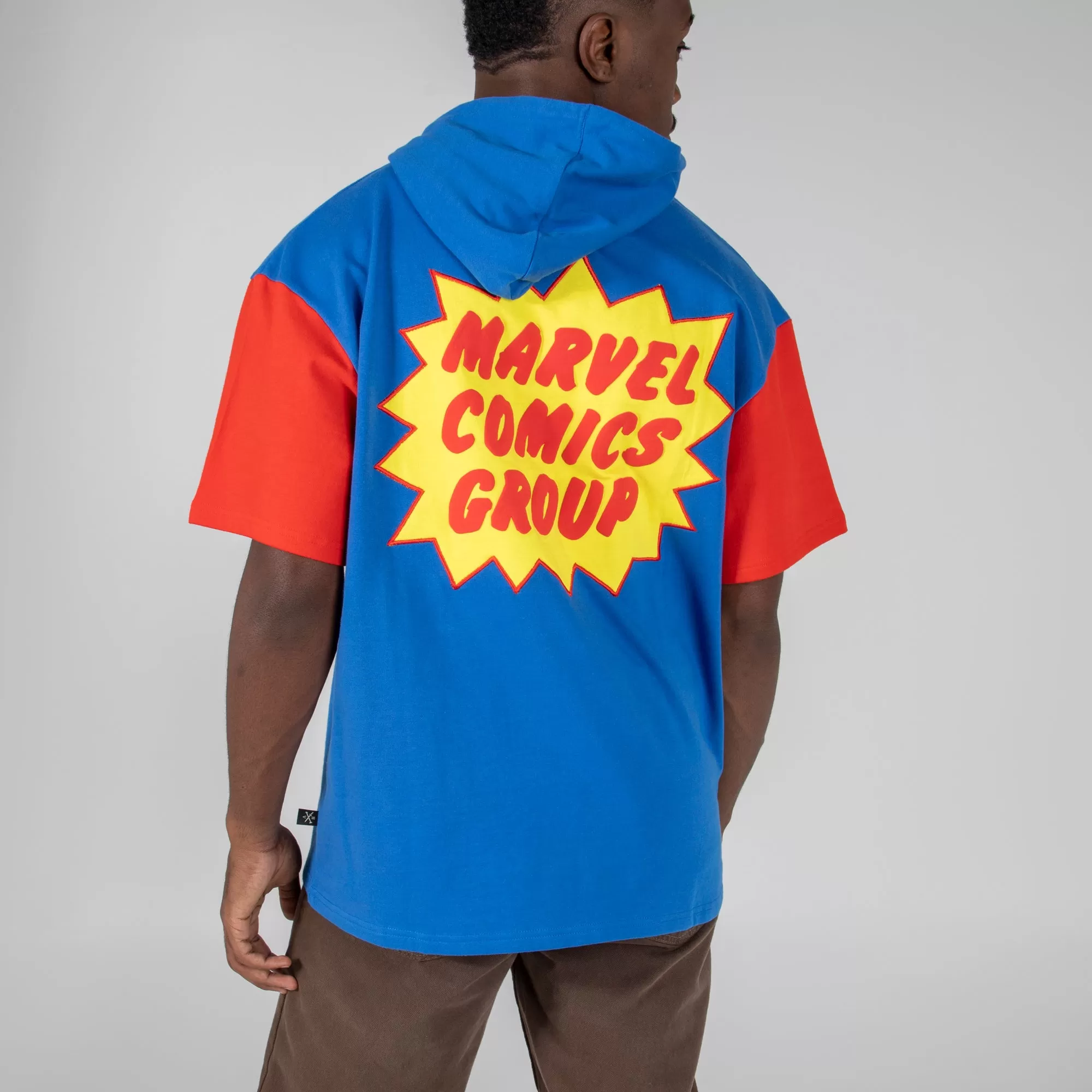 Retro Marvel Comics Group Short Sleeve Hoodie