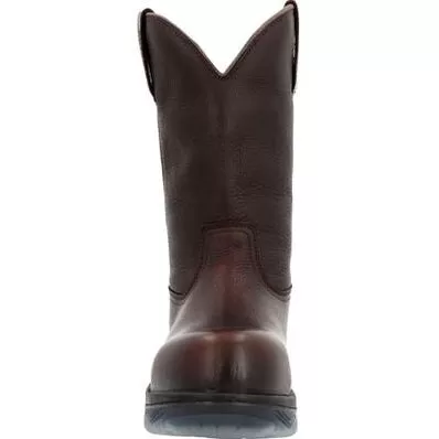 Rocky Men's Forge Wellington 11" WP Comp Toe Work Boot -Brown- RKK0389