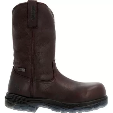 Rocky Men's Forge Wellington 11" WP Comp Toe Work Boot -Brown- RKK0389