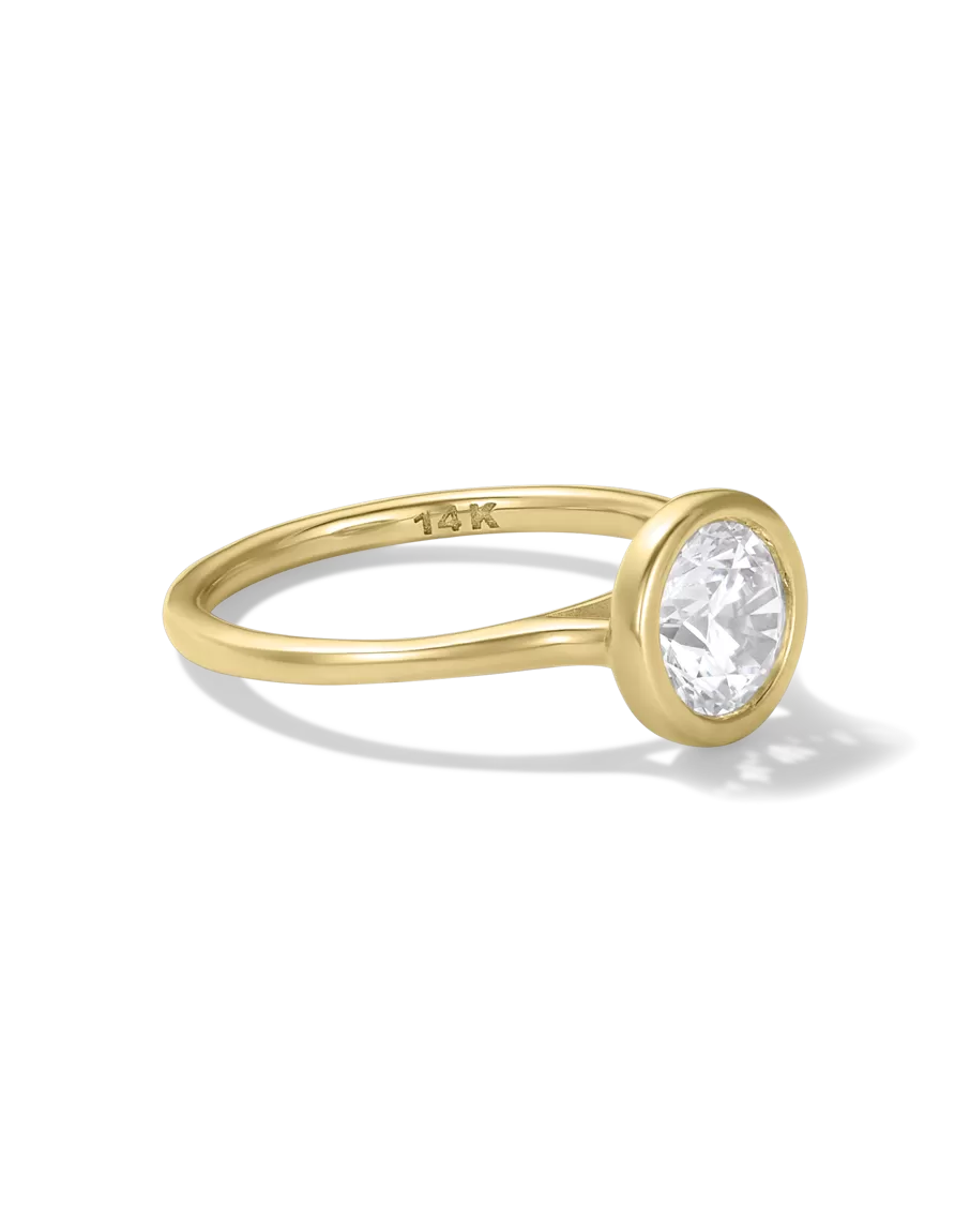 Round Bezel Diamond Ring