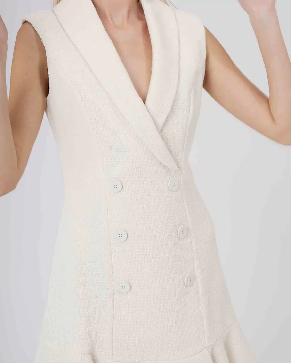 Silvian Heach Milk Blazer Dress