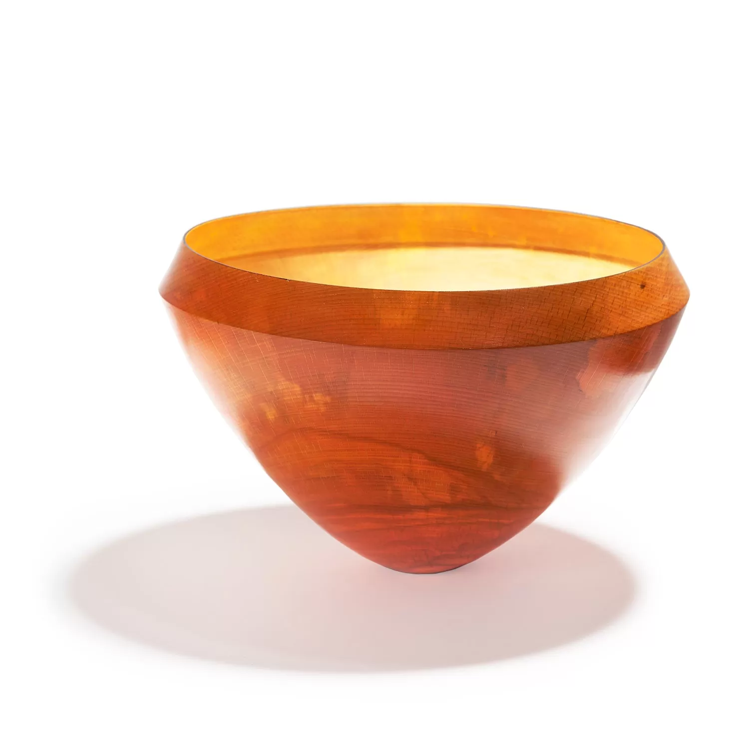 Small Orange Beech Vessel