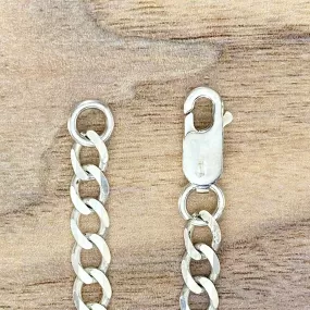 Solid Sterling Silver Curb Chains