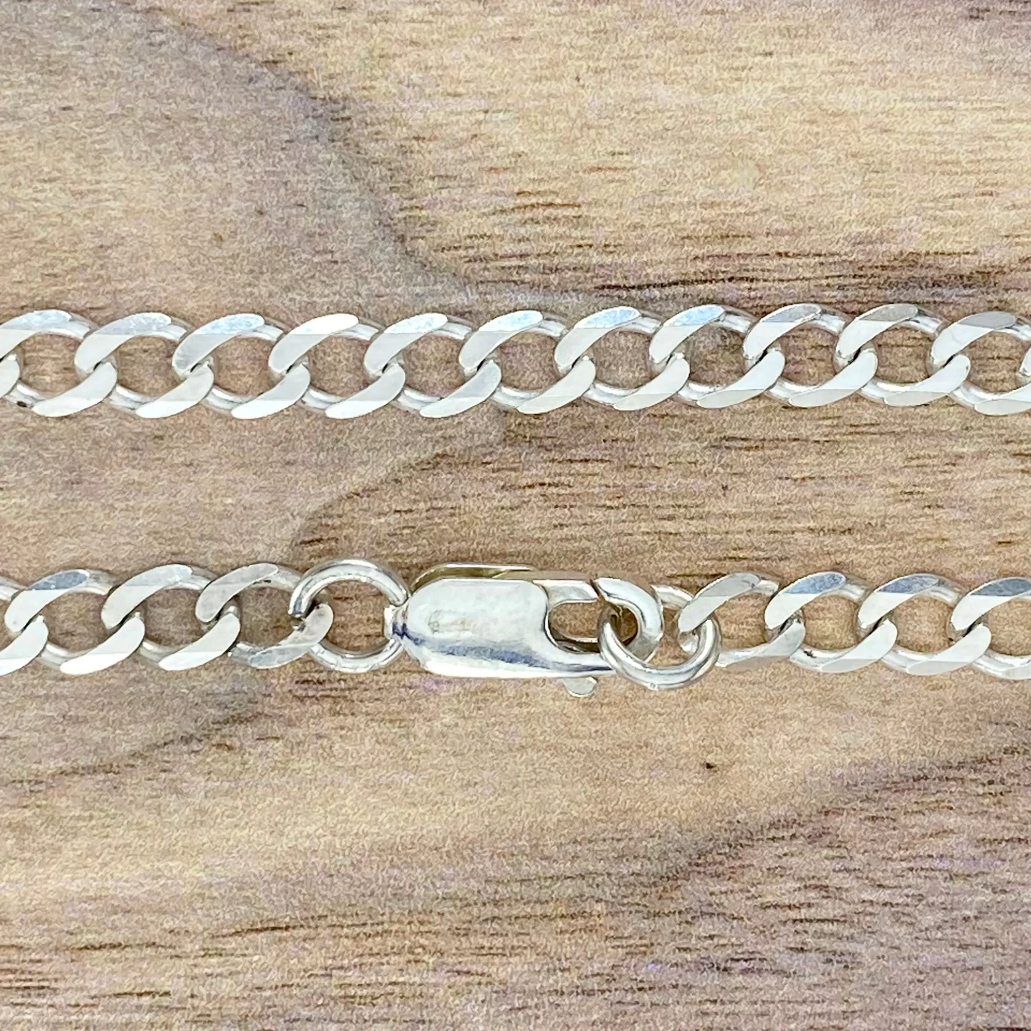 Solid Sterling Silver Curb Chains