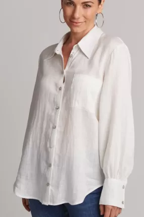 Studio Linen Shirt, Salt