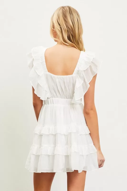 Taelor Ruffle Mini Dress