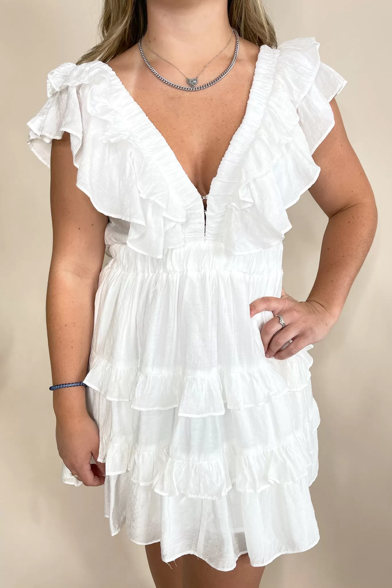 Taelor Ruffle Mini Dress