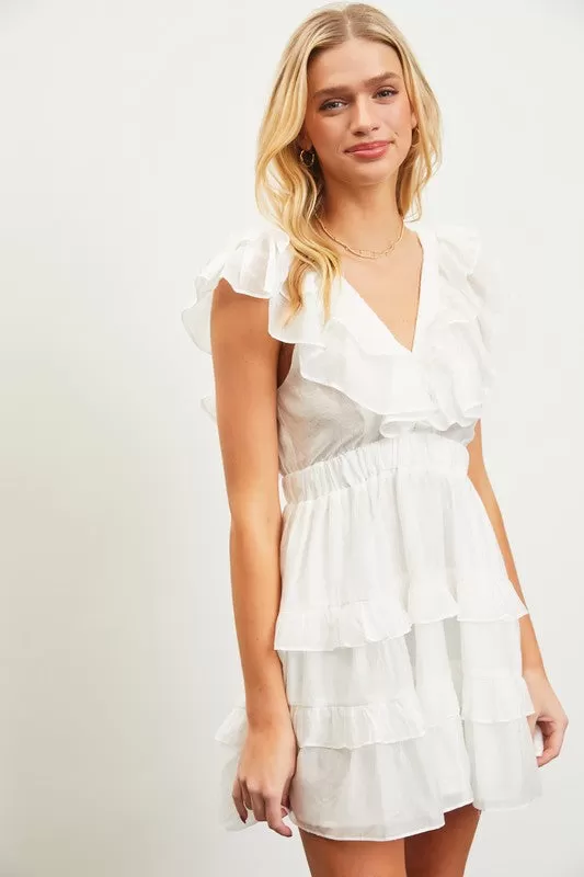 Taelor Ruffle Mini Dress