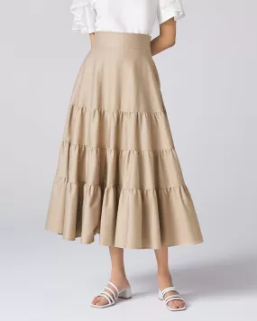 Taupe Hanabi Skirt