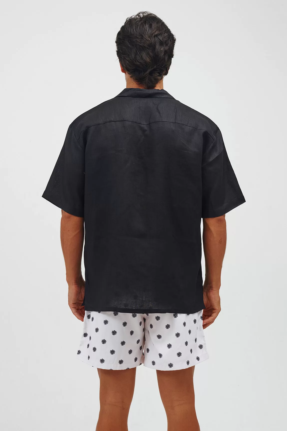 The Black Resort Men Linen Shirt