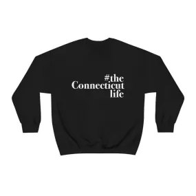 #theconnecticutlife Unisex Heavy Blend™ Crewneck Sweatshirt - White Font