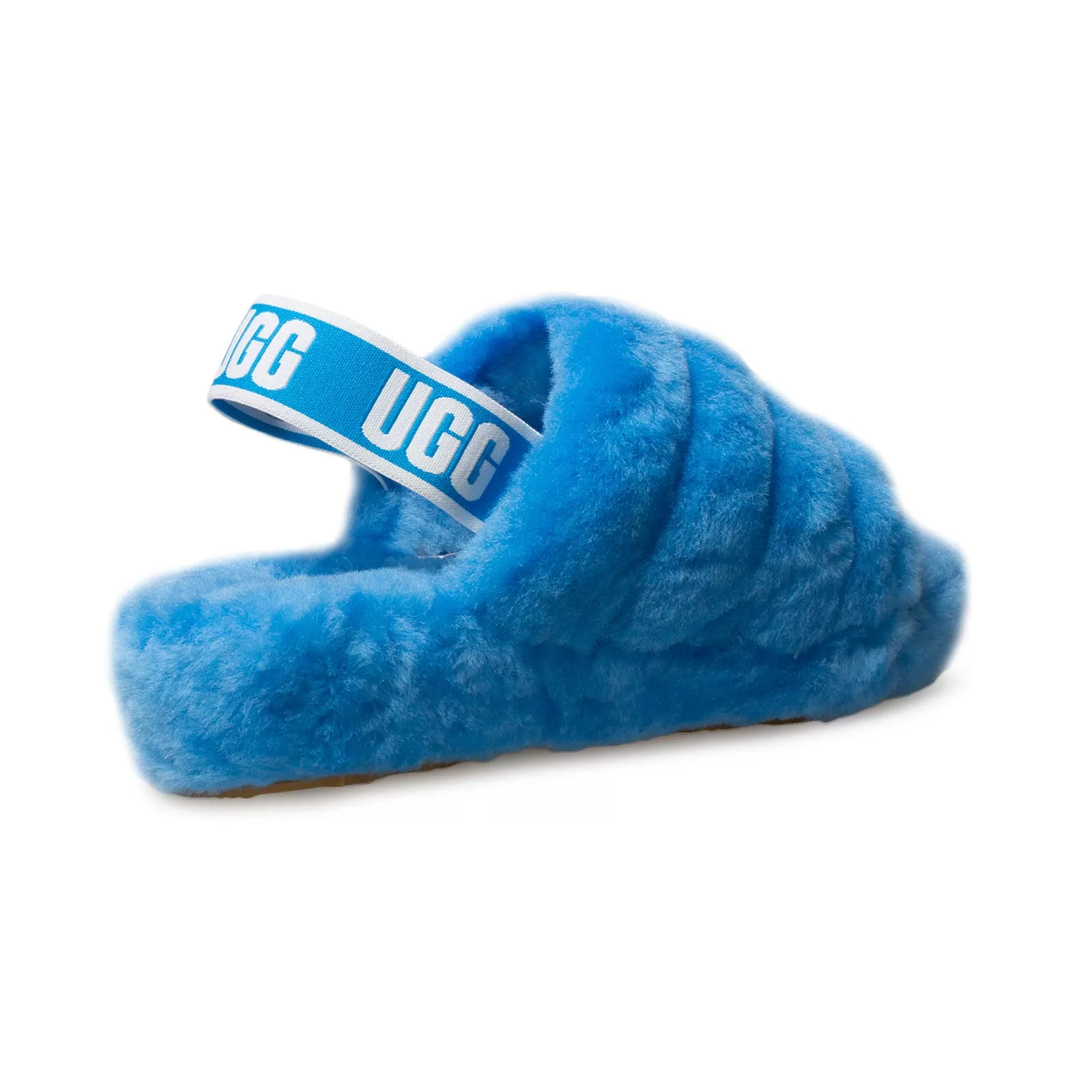 UGG Fluff Yeah Slide Neon Blue Sandals - Women's