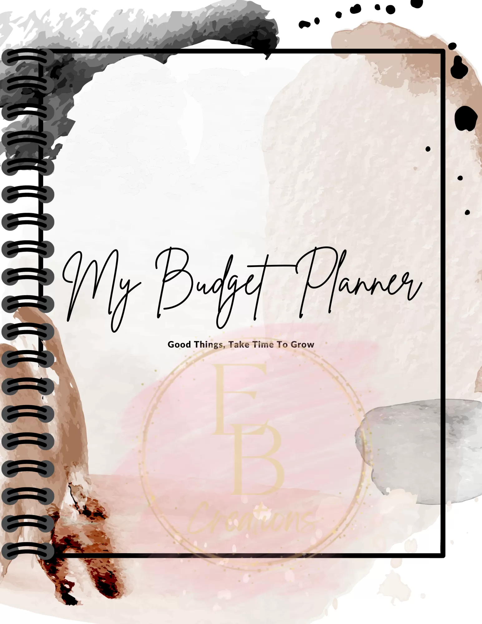 Undated 12 Month Budget Planner| Expense and Savings Tracker | Finance Planner