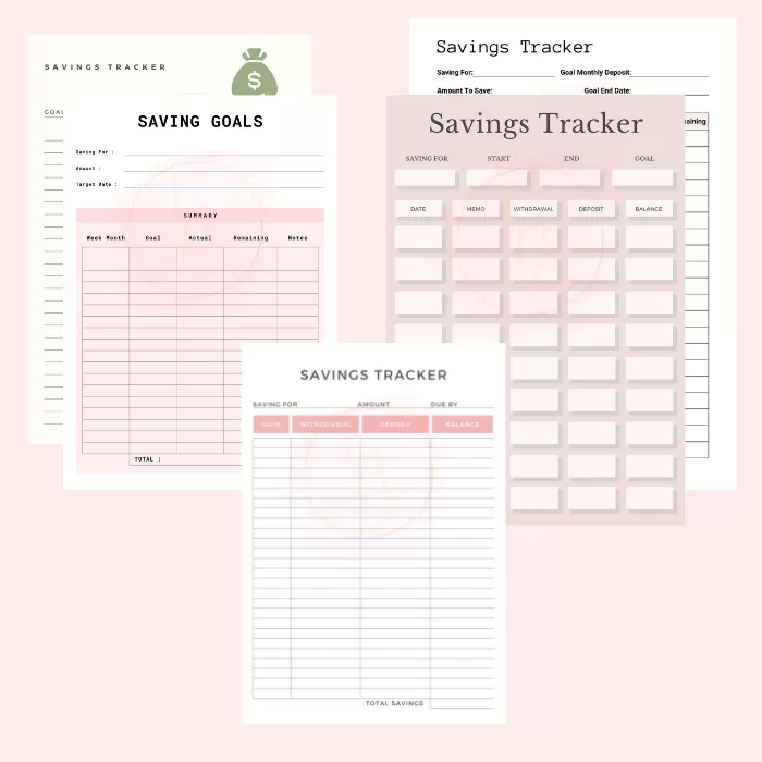 Undated 12 Month Budget Planner| Expense and Savings Tracker | Finance Planner