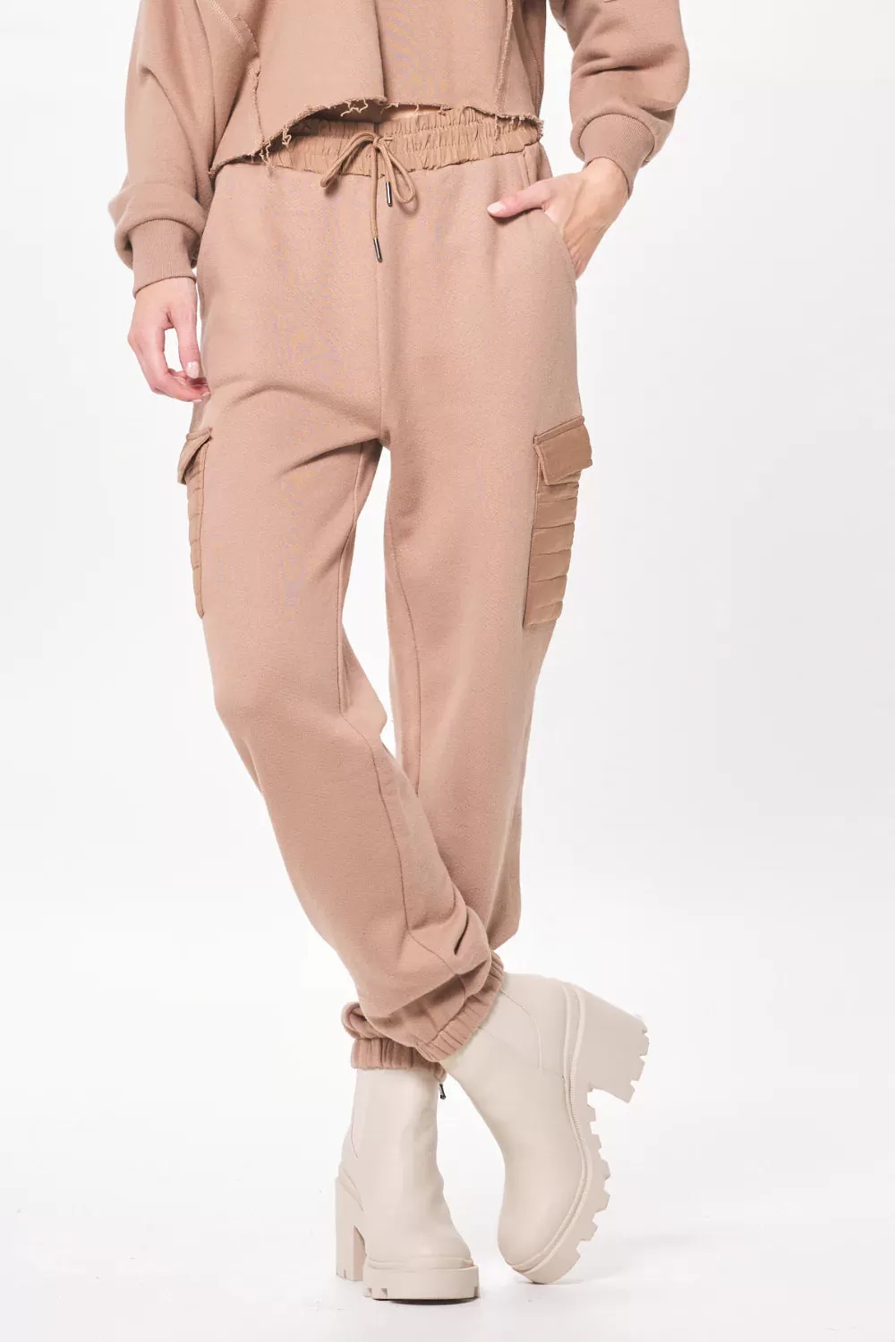 Vintage Havana- Heavy French Terry Utility Jogger