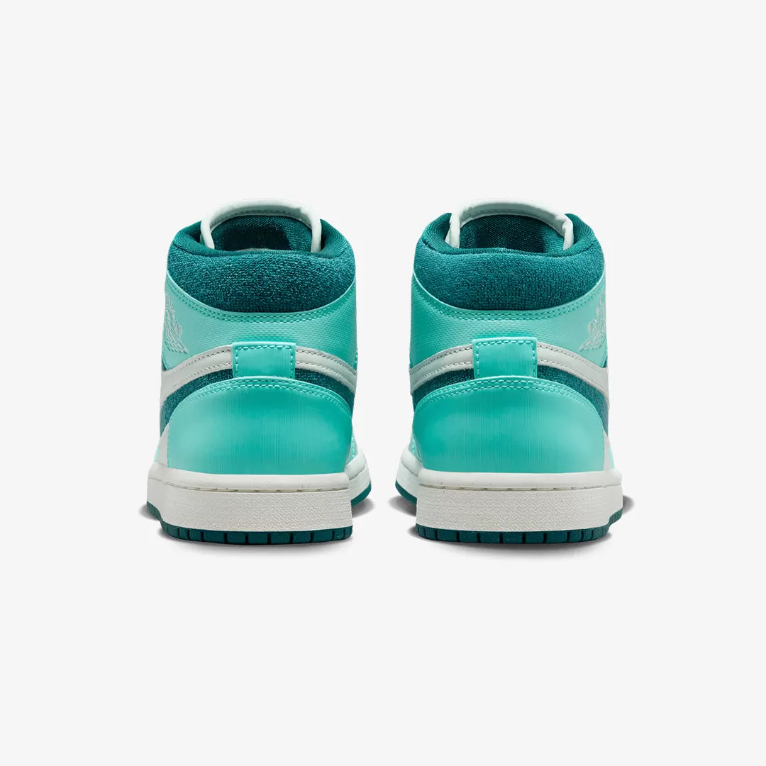 WMN'S AIR JORDAN 1 MID SE 'BLEACHED TURQ/SKY J TEAL-BARELY GREEN'