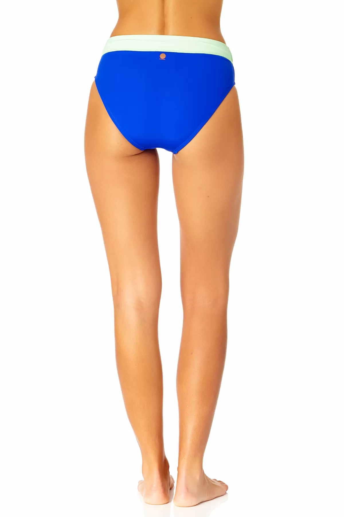 Women's Colorblock High Waist Swim Bottom