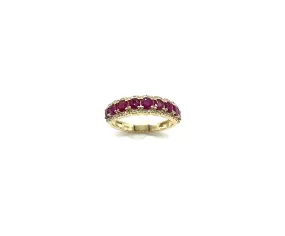 Women's Diamond & Ruby Band