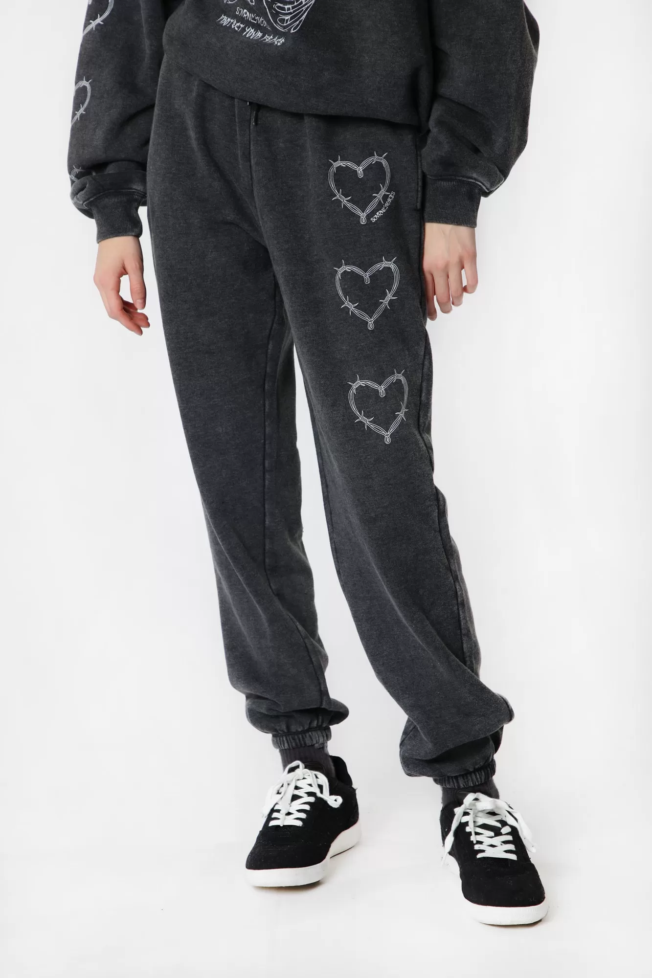 Womens Sovrn Voices Graphic Black Sweatpant